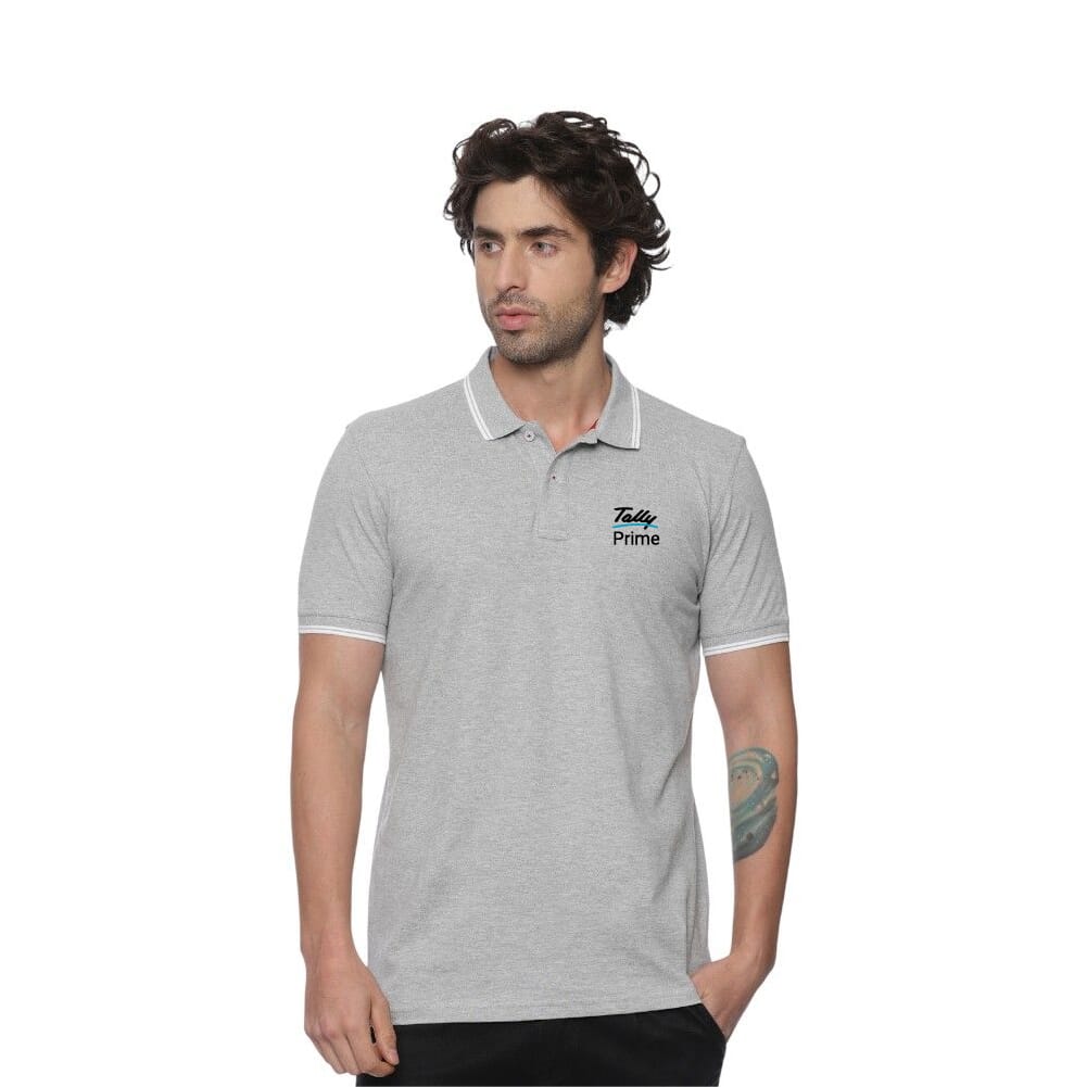 Allen Solly Polo T-shirt Men- Grey SW